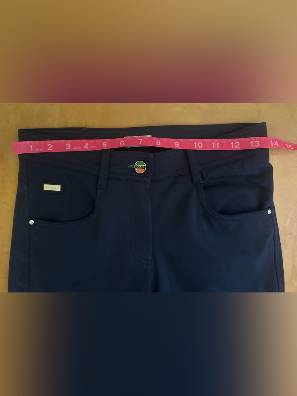 Iago Italia Equestrian Riding Breeches in Navy, Size 24, GUC! - Picture 10 of 14